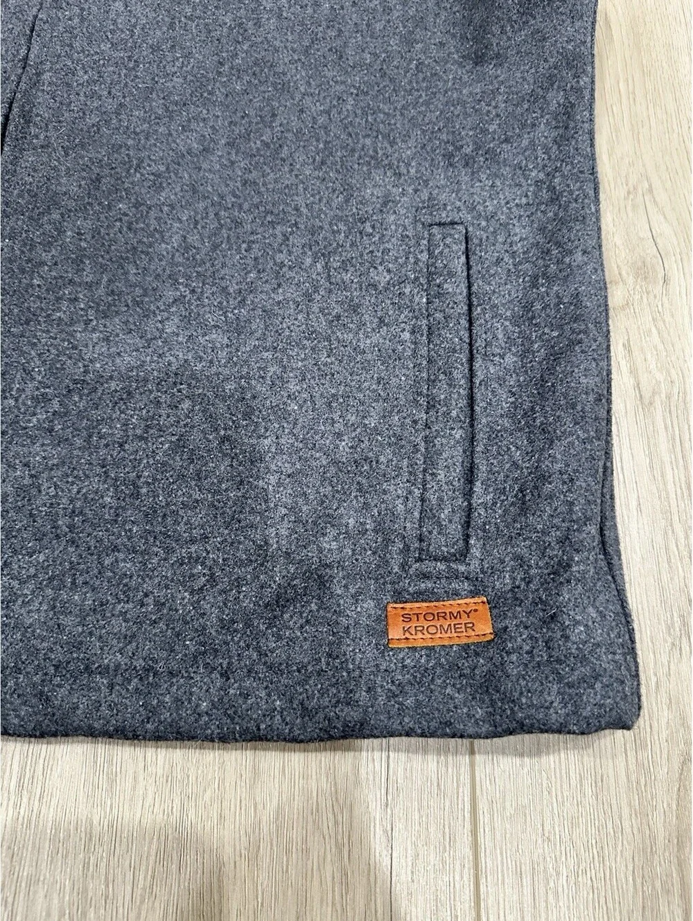 Stormy Kromer Vest Mens XL Wool Blend Full Zip Gray Outdoor